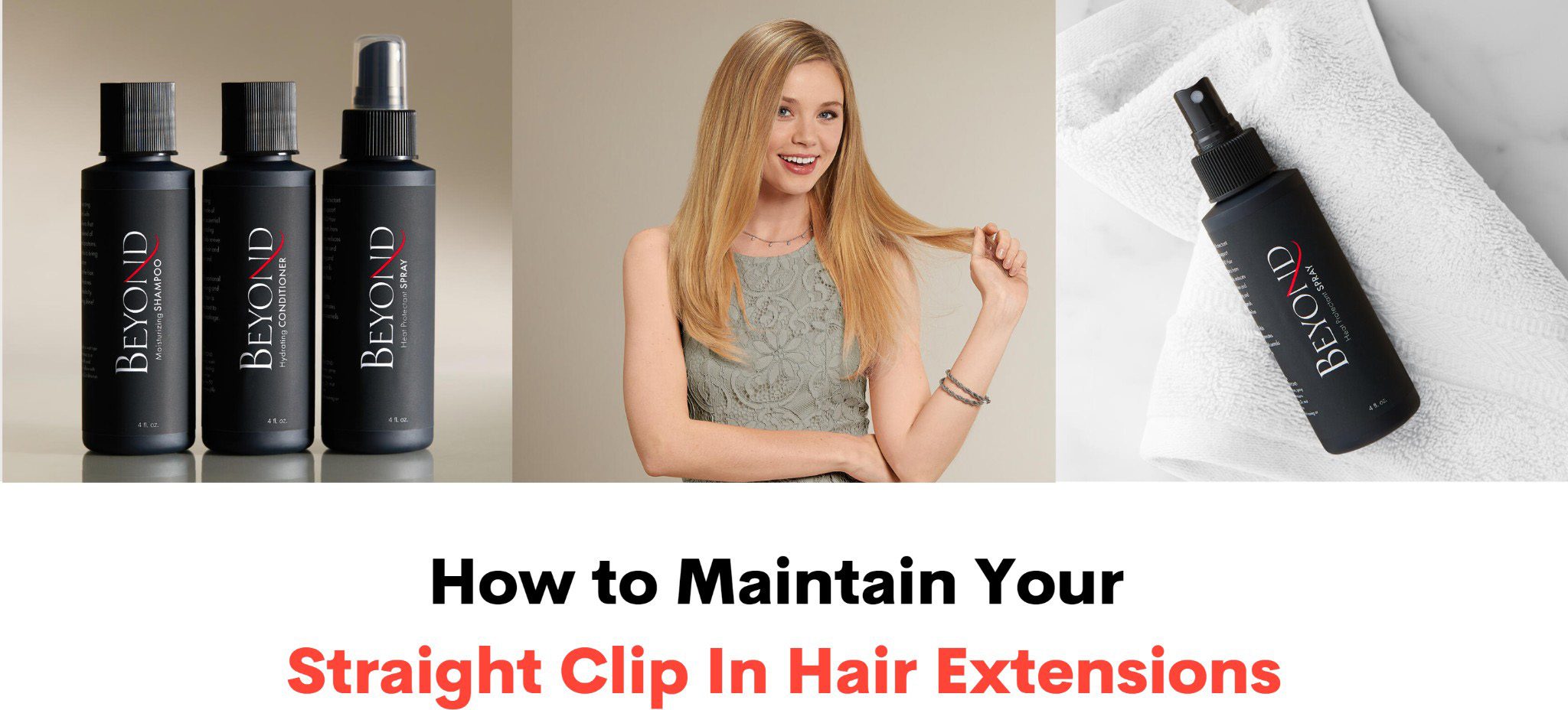 How To Maintain Your Straight Clip In Hair Extensions